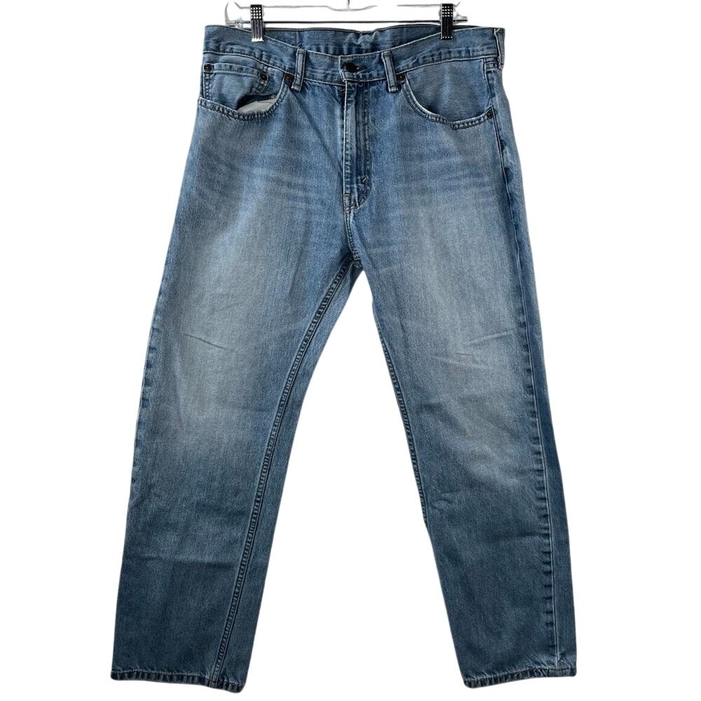 Levi's 505 Jeans Men's 36x29 Blue Straight Comfort Soft Medium Wash